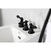 Kingston Brass ThreeHandle Bidet Faucet, Matte Black KB320ACL